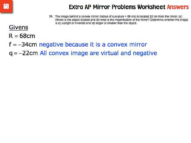 AP Extra Mirror Probs Answers.016-001